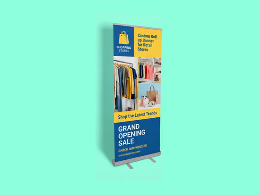 Custom Roll up Banner for Retail Stores