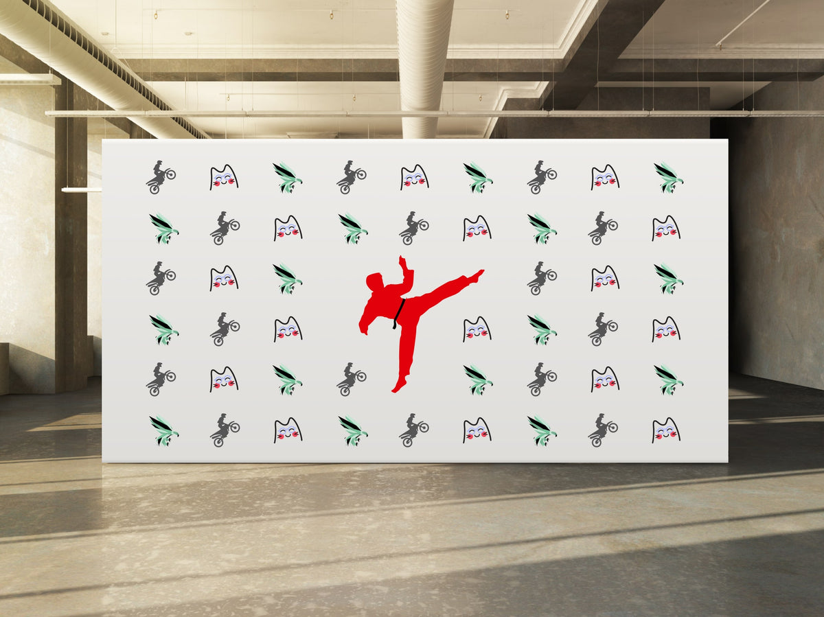 Custom Step Custom Step and Repeat Fabric Banner | Full-Color Polyester Backdrops ...