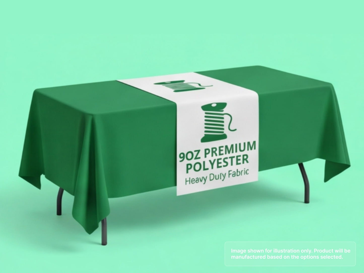 Custom Table Runner for 9oz Premium Polyester