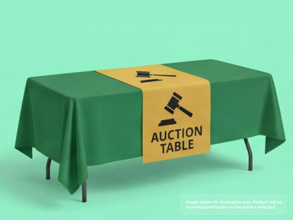 Custom Table Runner for Auction Table