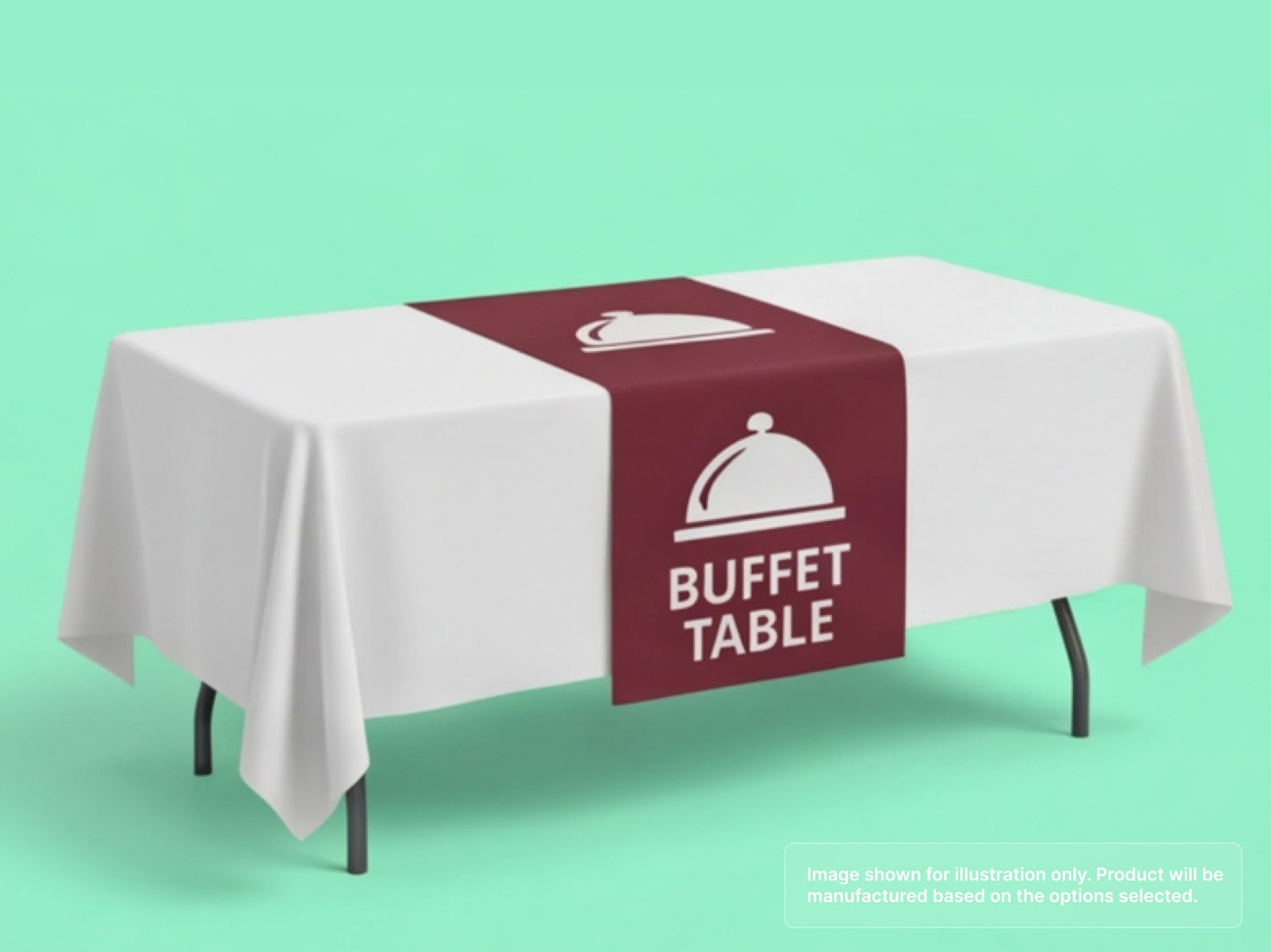 Custom Table Runner for Buffet Table
