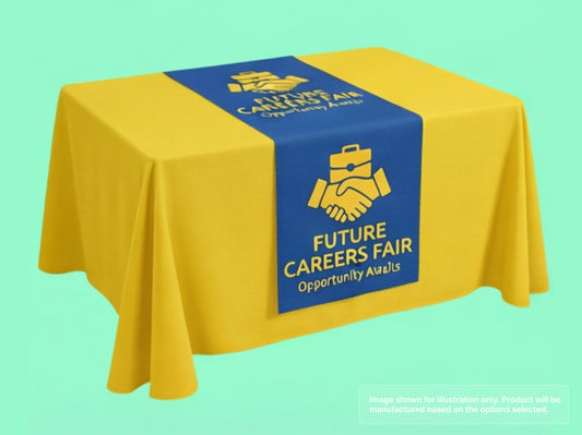 Custom Table Runner for Career Fairs
