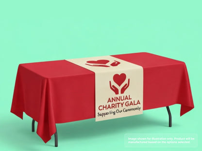 Custom Table Runner for Charity Fundraisers