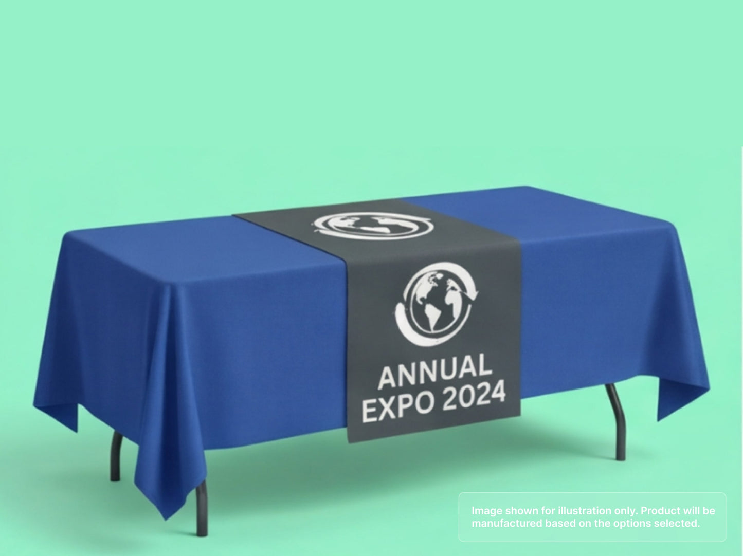 Custom Table Runner for Convention Center Event