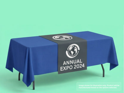Custom Table Runner for Convention Center Event