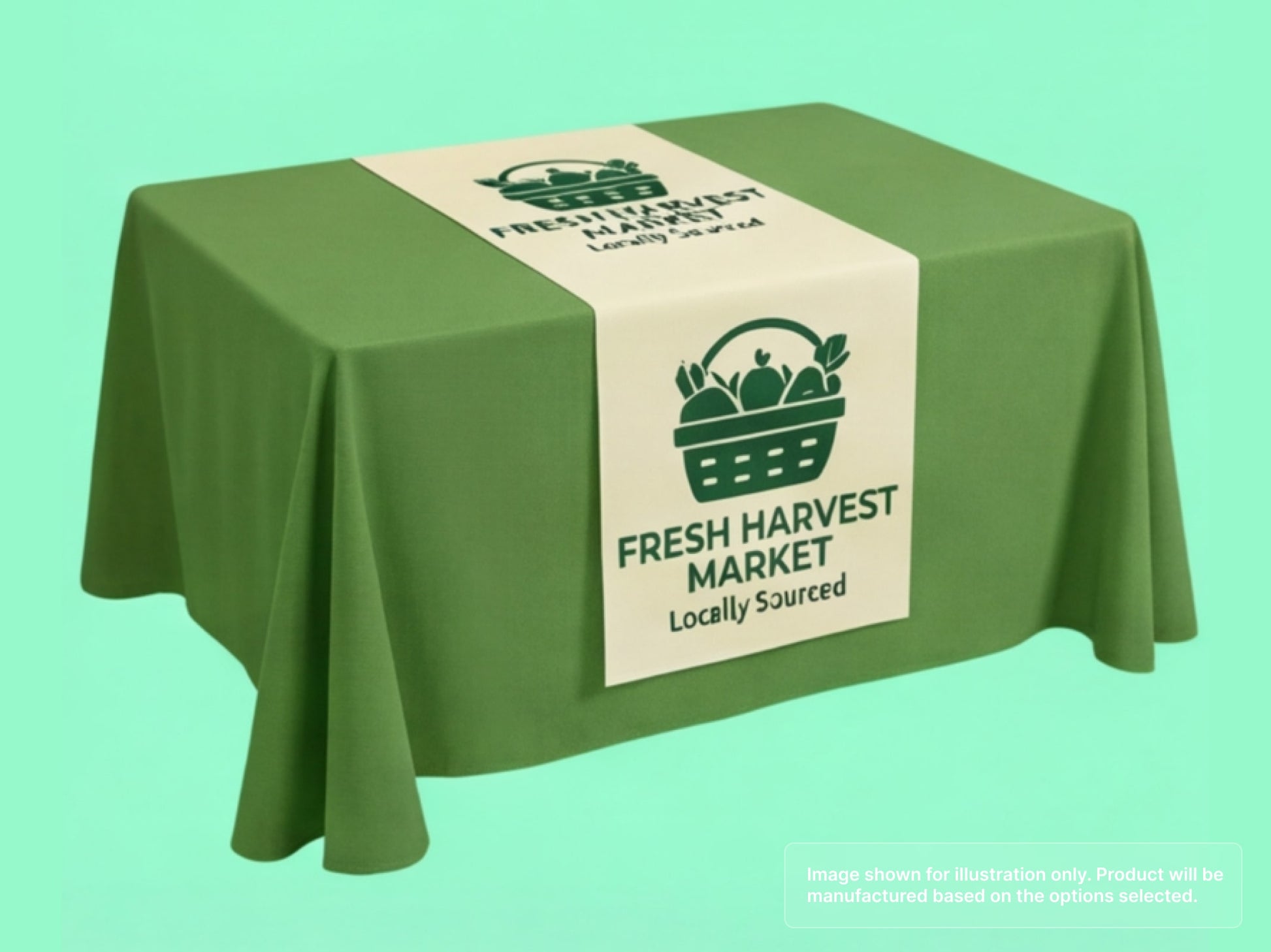 Custom Table Runner for Farmers Markets