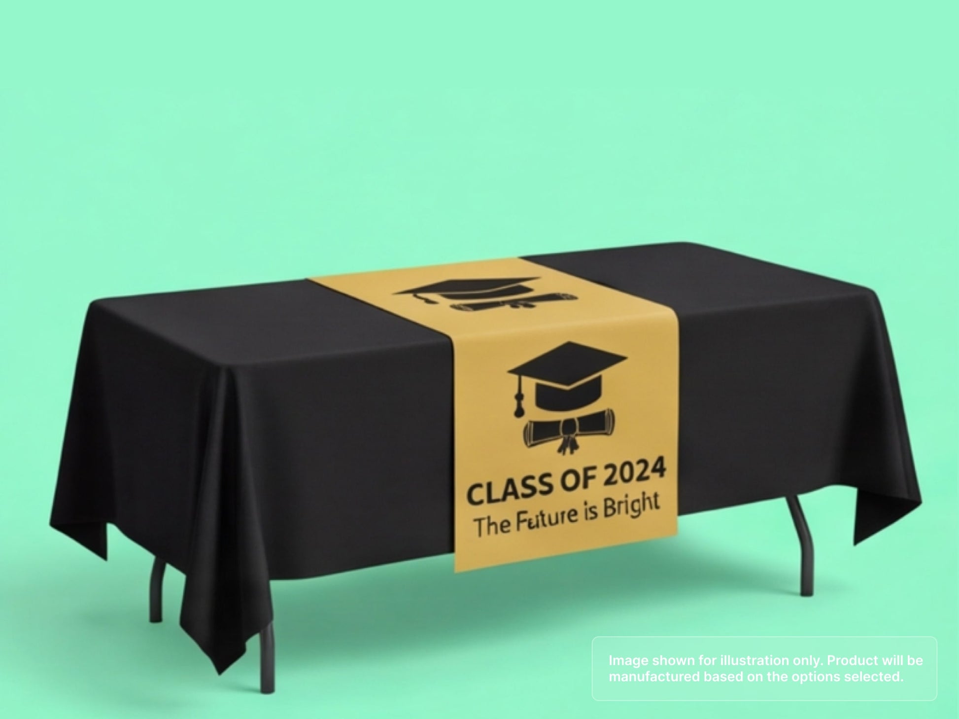 Custom Table Runner for Graduation Parties