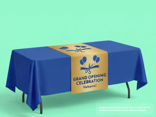 Custom Table Runner for Grand Openings
