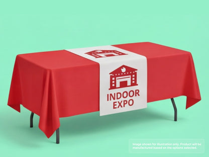 Custom Table Runner for Indoor Expo