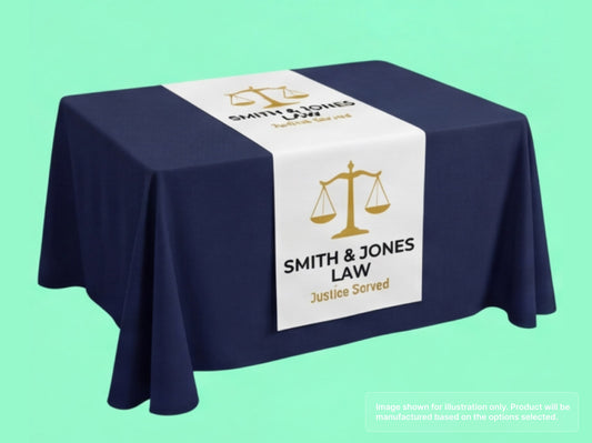 Custom Table Runner for Law Firms