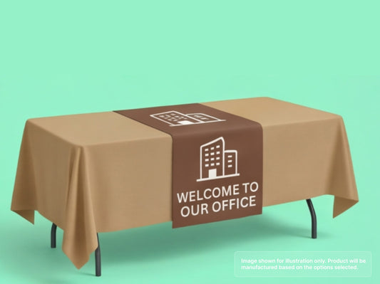 Custom Table Runner for Office Lobby