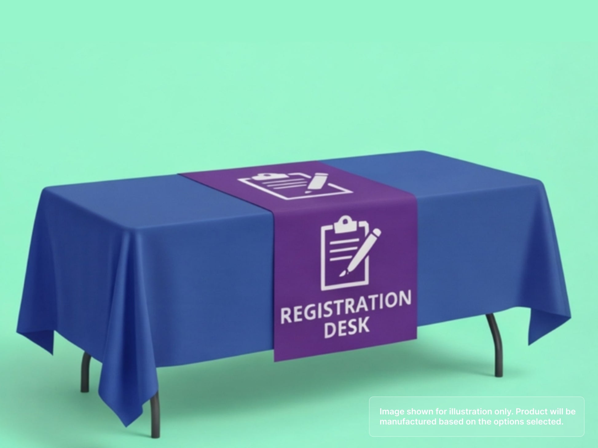 Custom Table Runner for Registration Desk