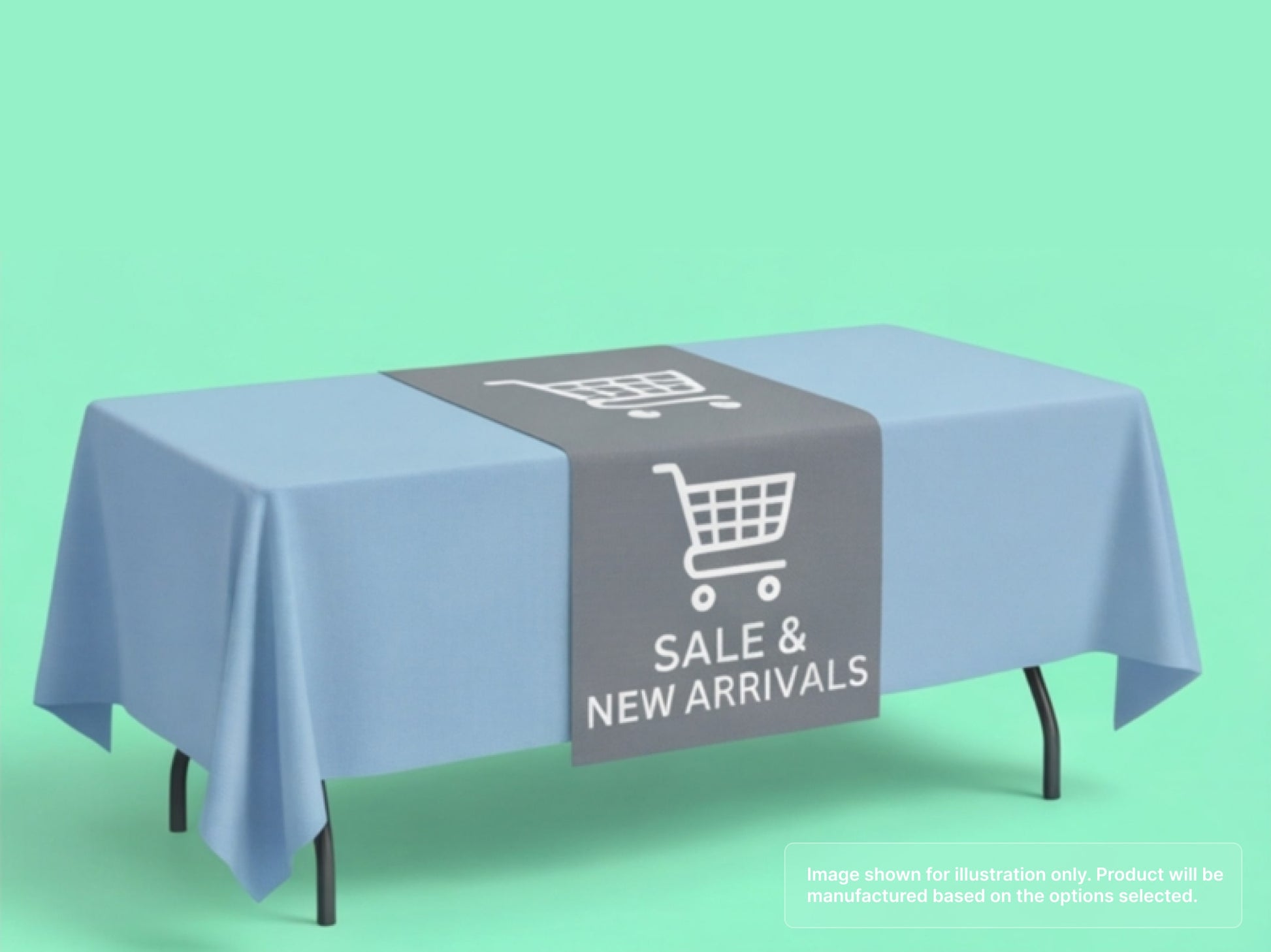 Custom Table Runner for Retail Countertop