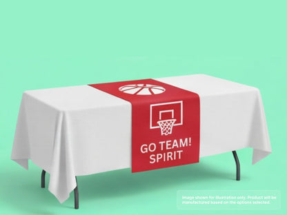 Custom Table Runner for School Gymnasium