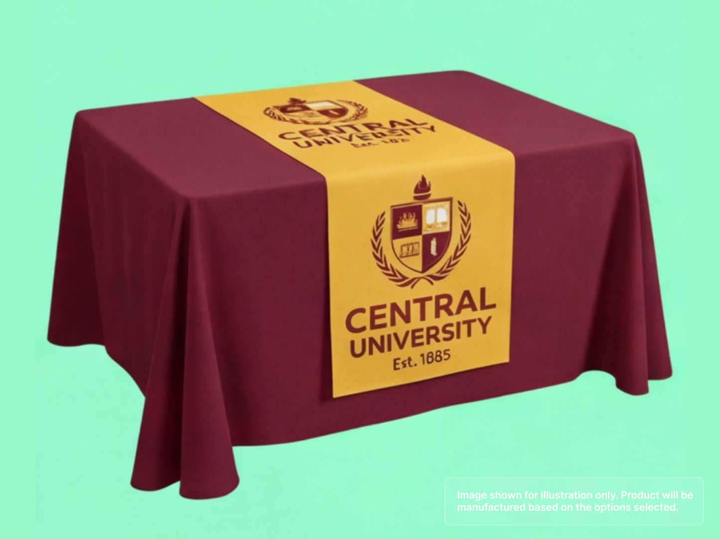 Custom Table Runner for Schools & Universities