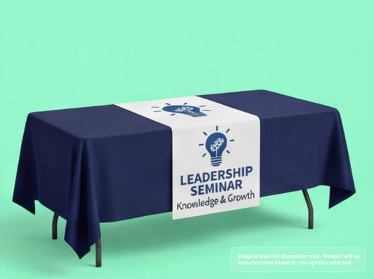 Custom Table Runner for Seminars
