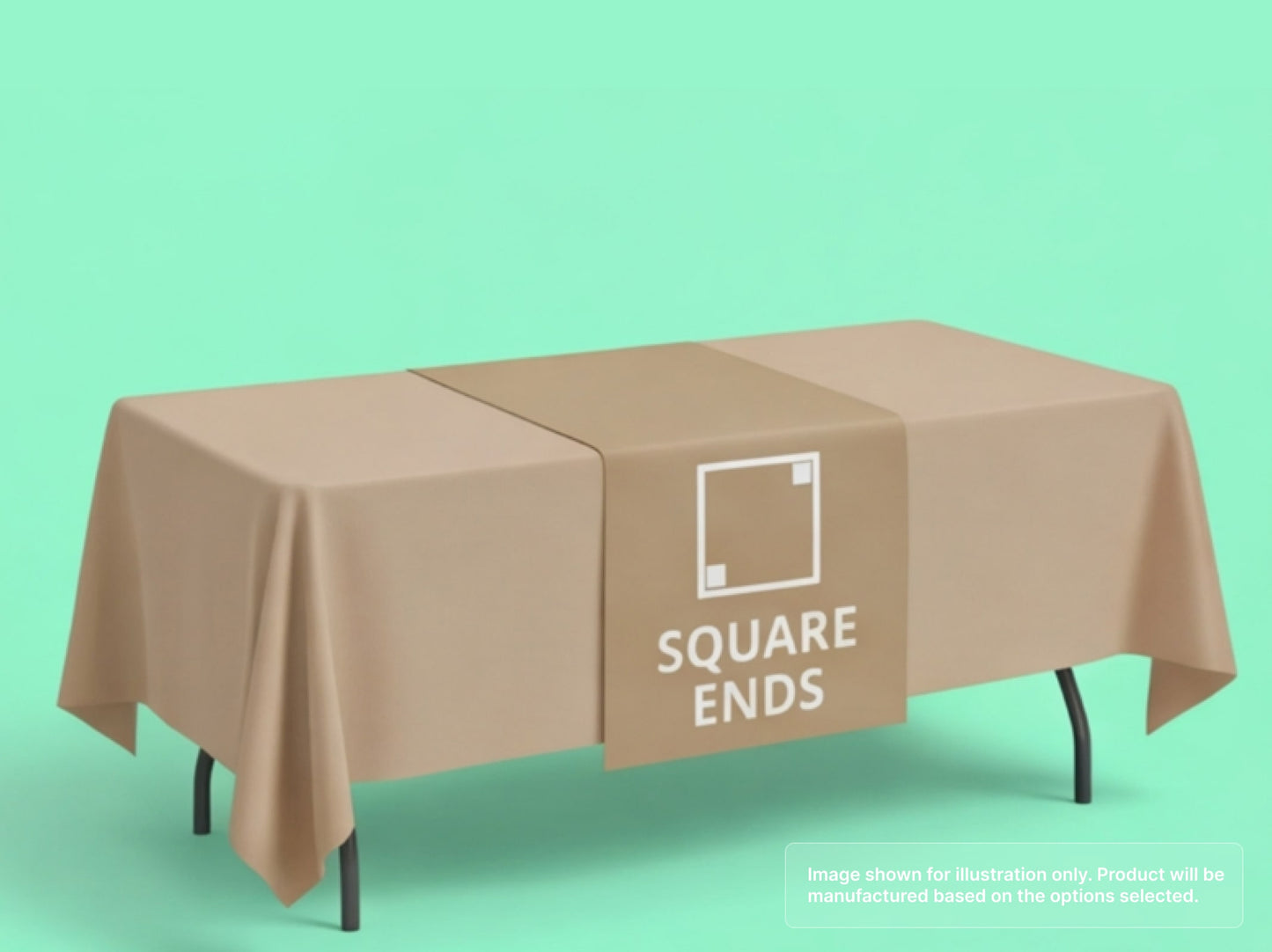 Custom Table Runner for Square Ends