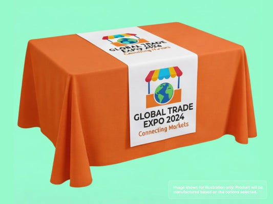 Custom Table Runner for Trade Shows
