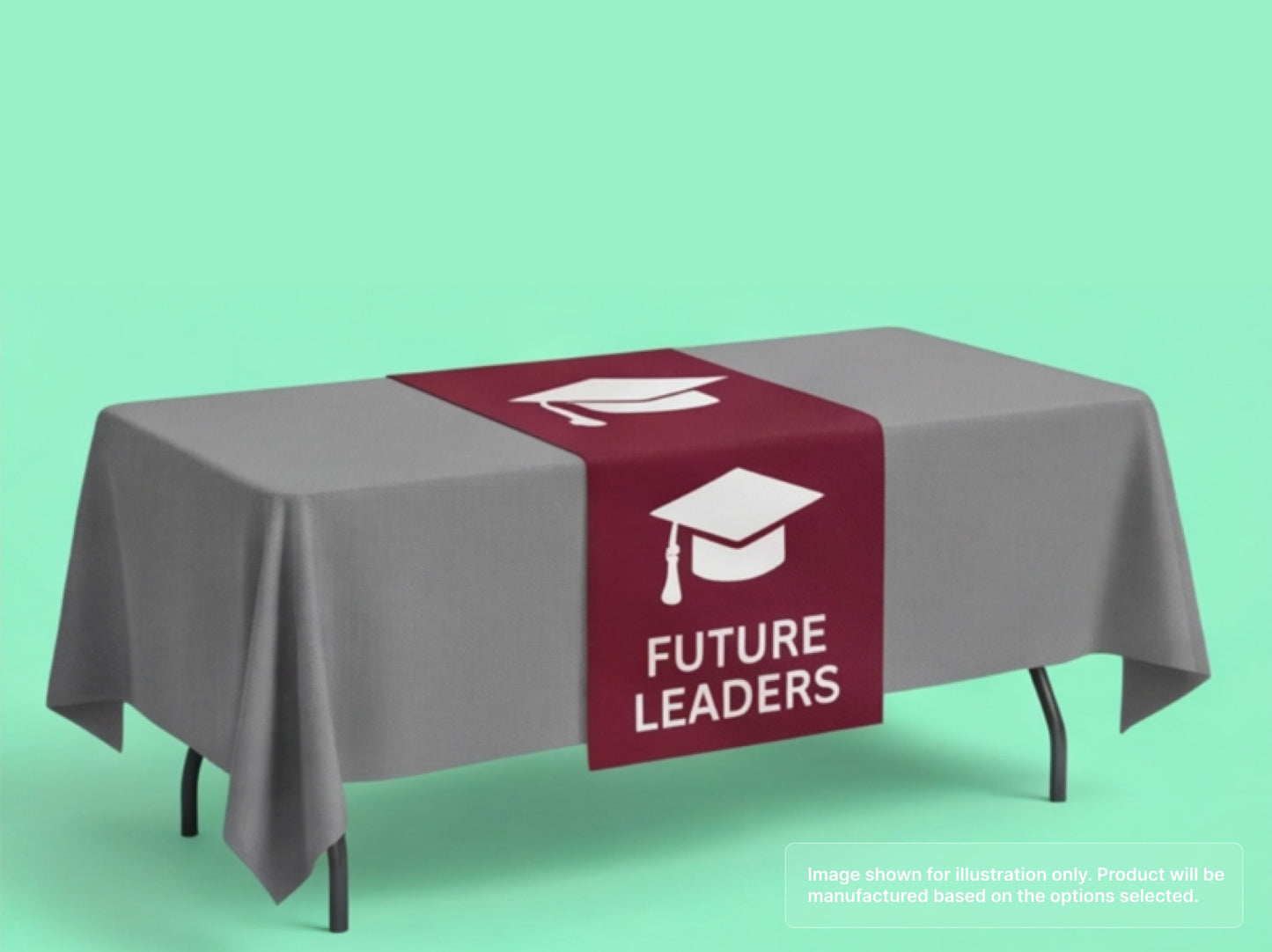 Custom Table Runner for University Recruiters