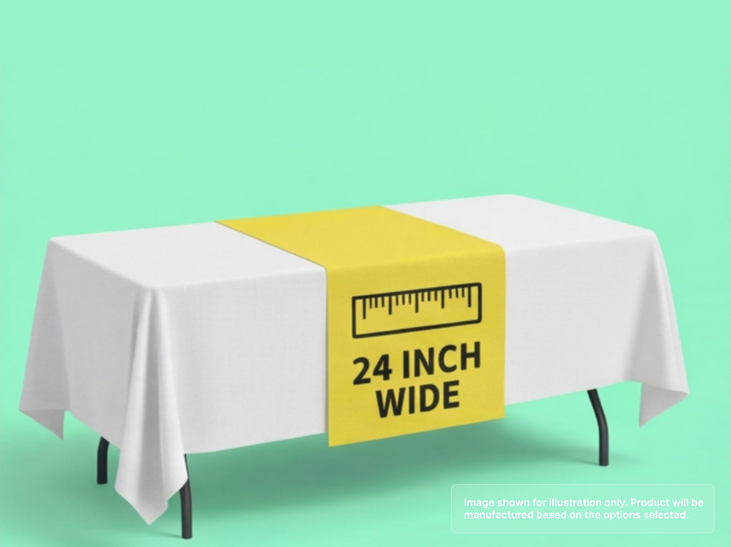 Custom Table Runner of 24" Wide