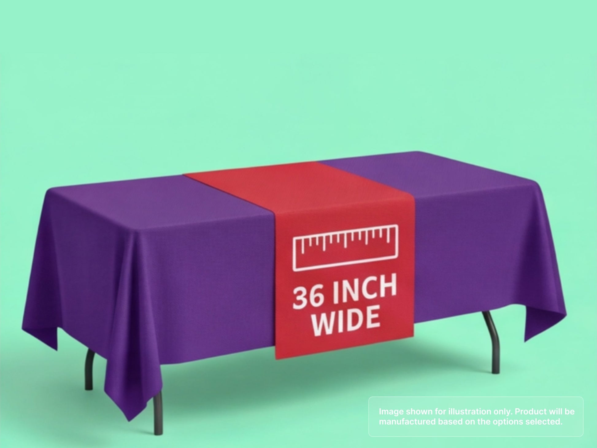 Custom Table Runner of 36" Wide