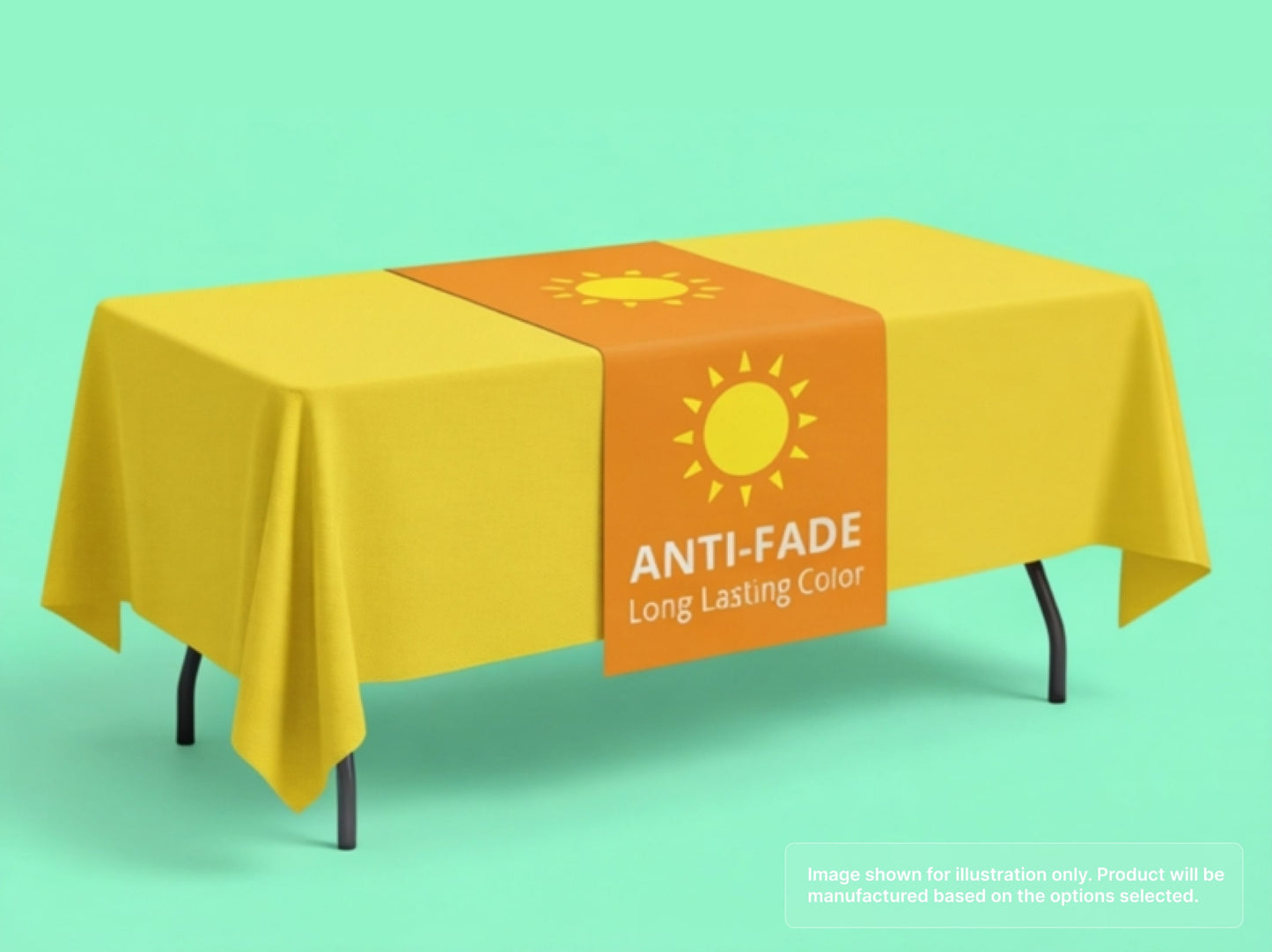 Custom Table Runner with Anti-Fade