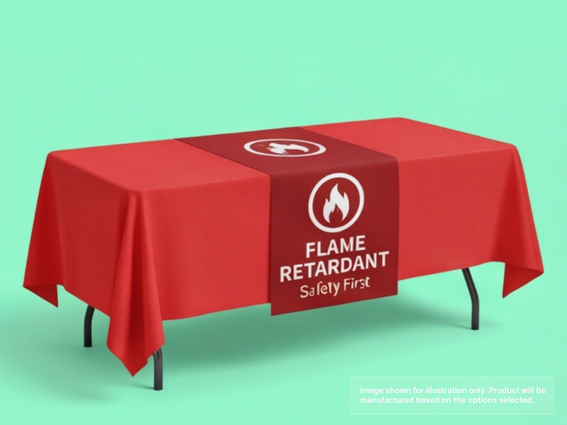 Custom Table Runner with Flame Retardant