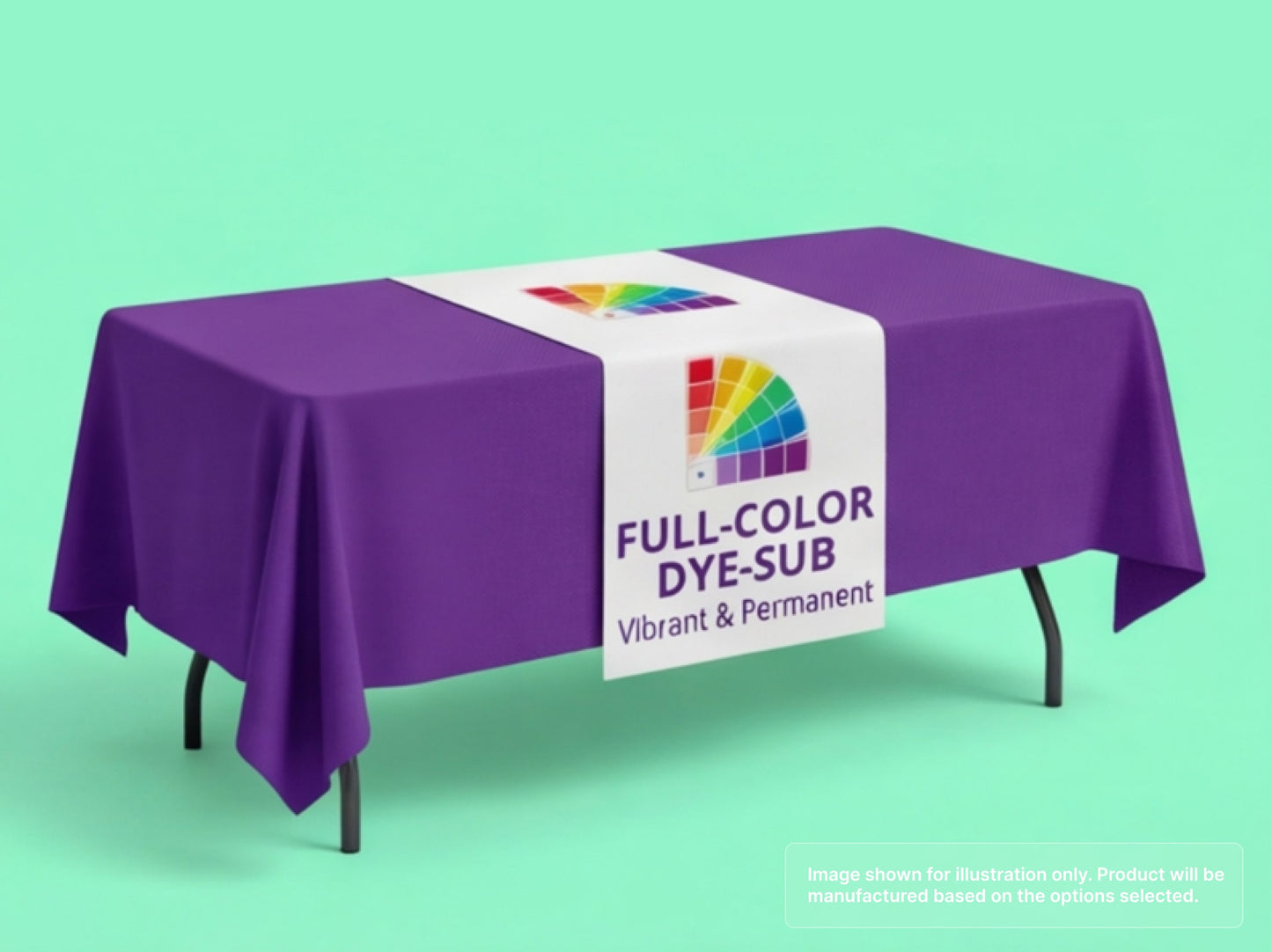 Custom Table Runner with Full-Color Dye-Sublimation