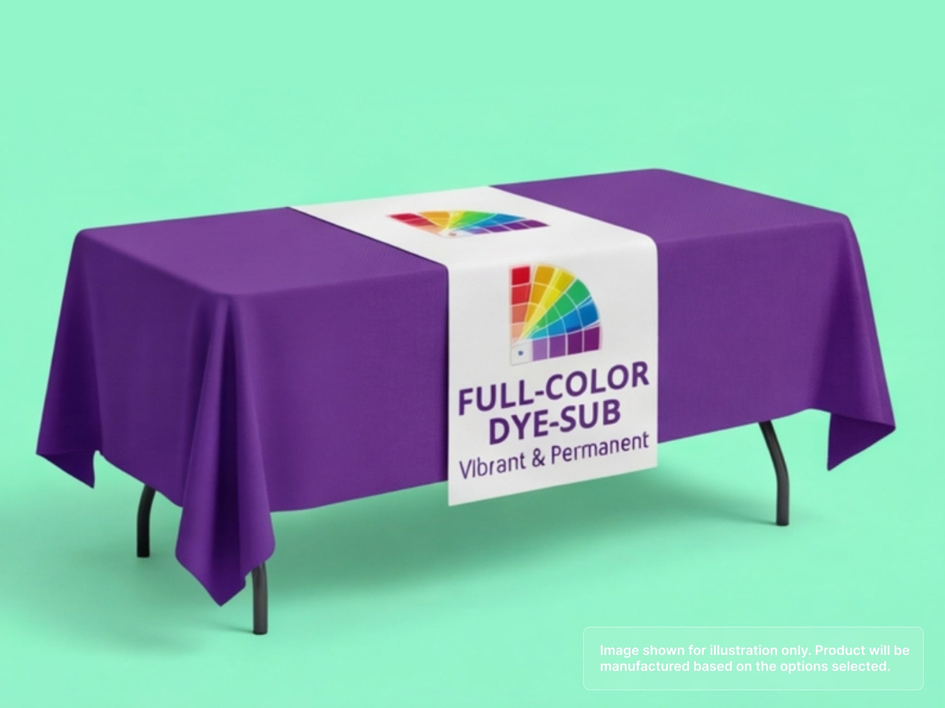 Custom Table Runner with Full-Color Dye-Sublimation