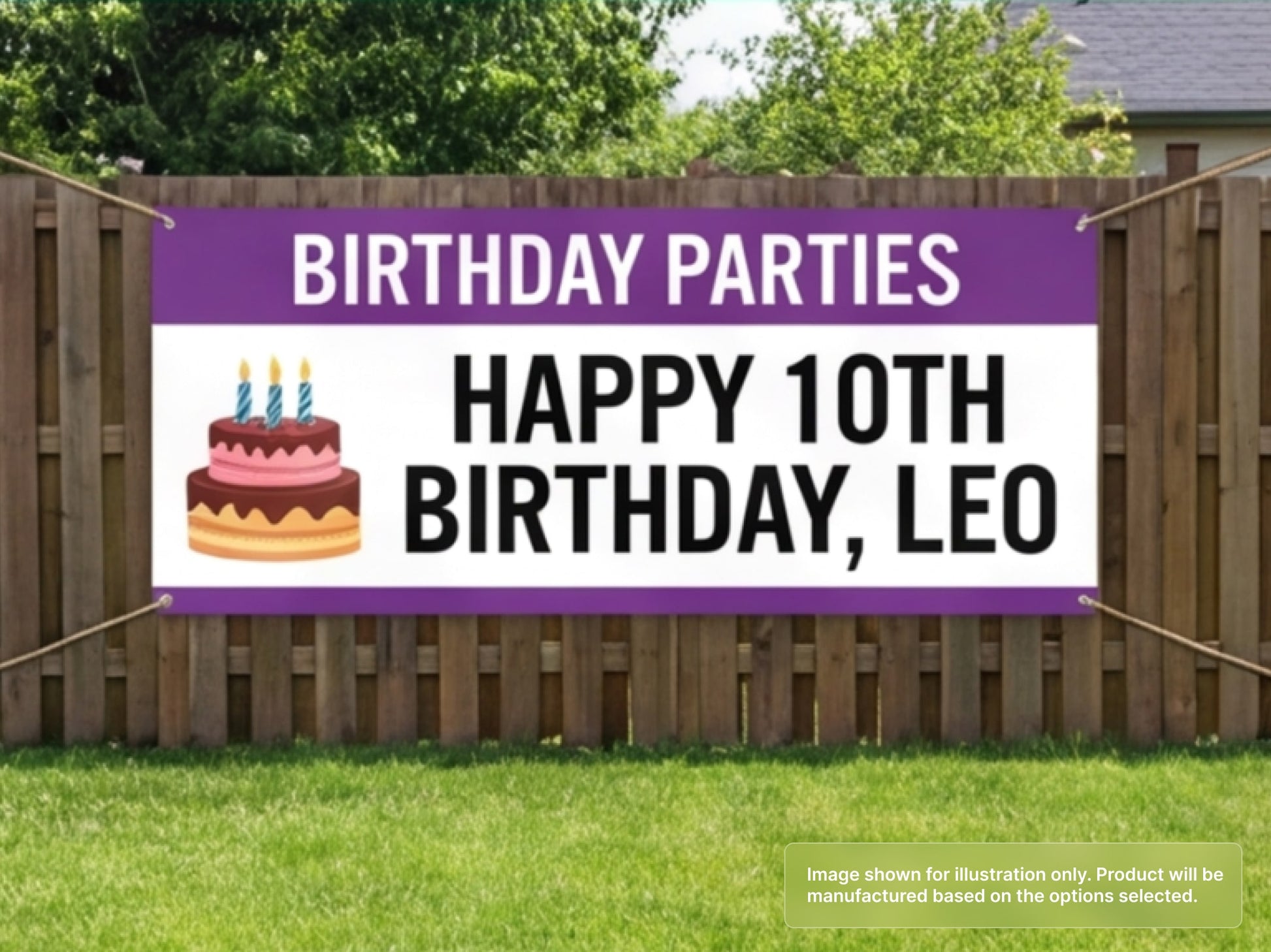 Custom Vinyl Banner for Birthday Parties