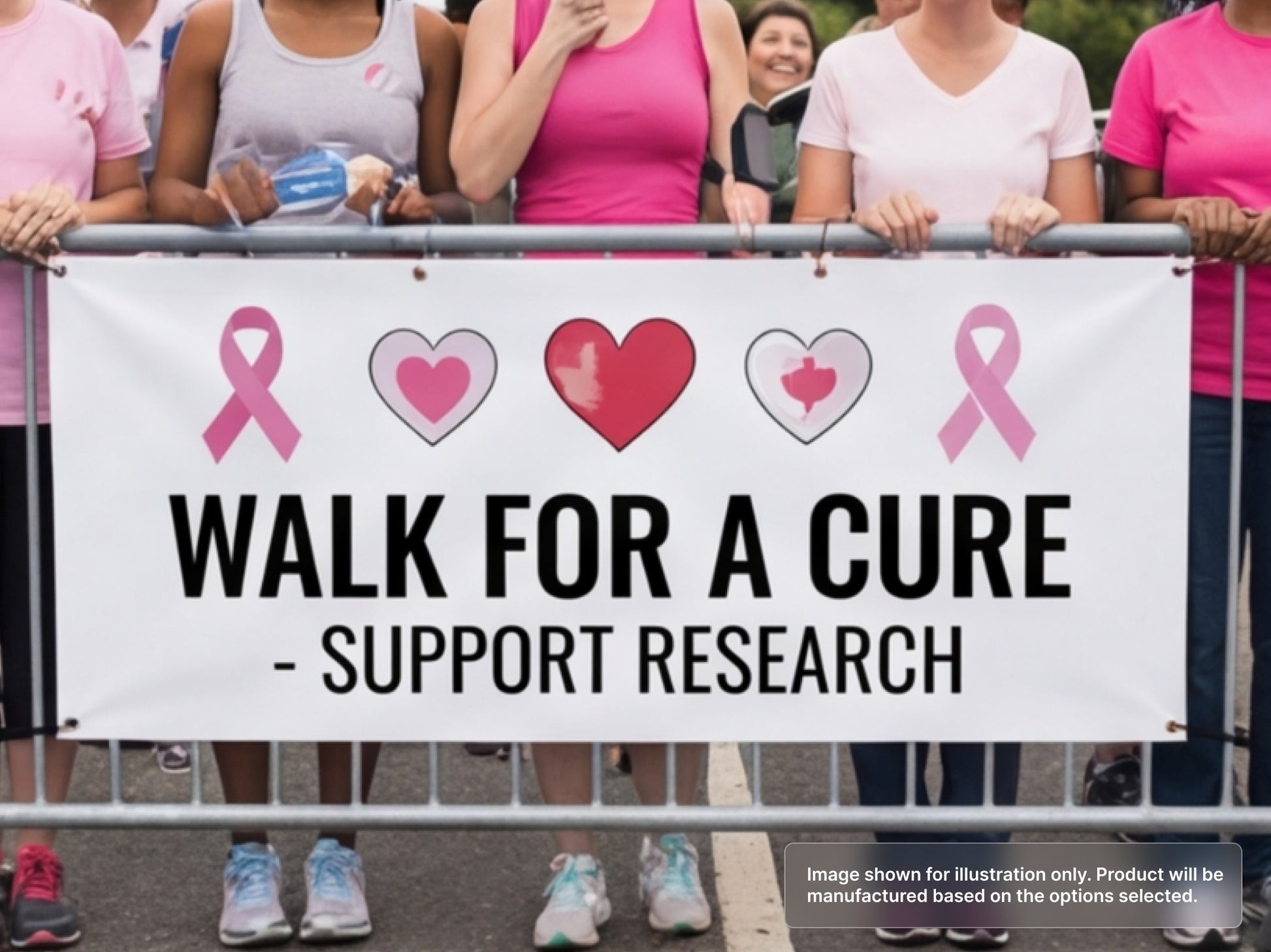 Custom Vinyl Banner for Charity Walks