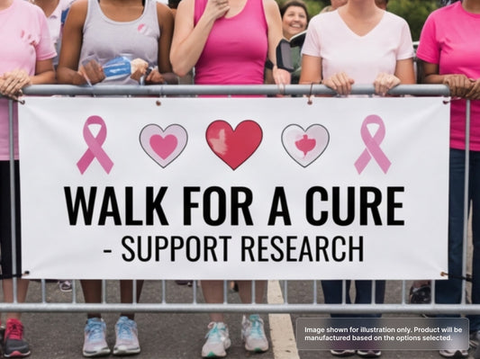Custom Vinyl Banner for Charity Walks