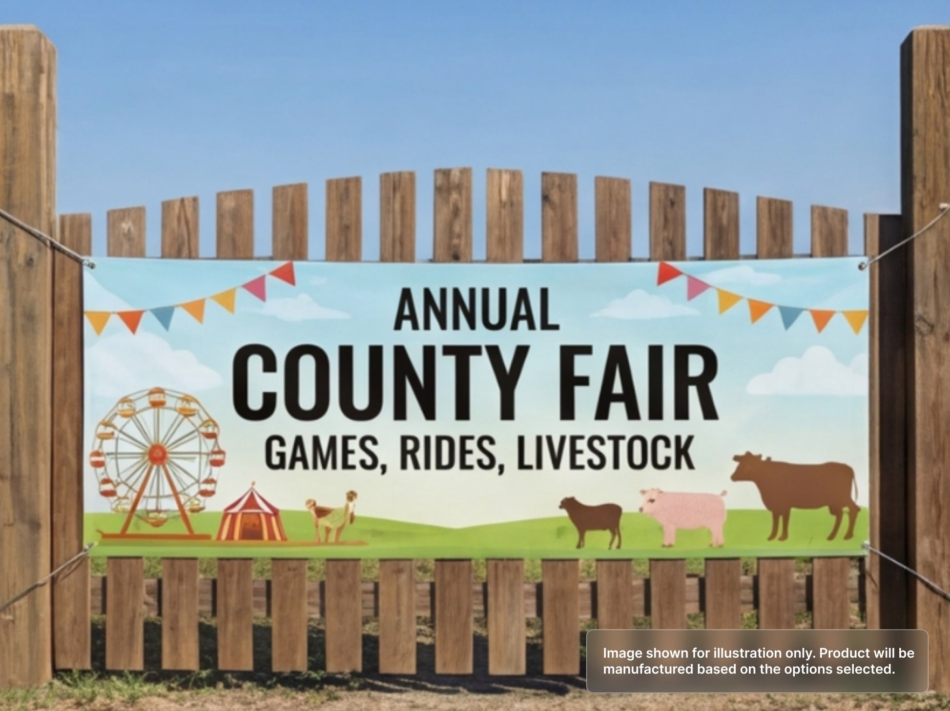 Custom Vinyl Banner for County Fairs