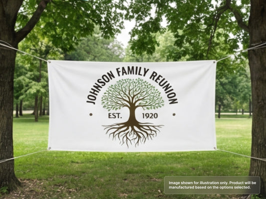 Custom Vinyl Banner for Family Reunions