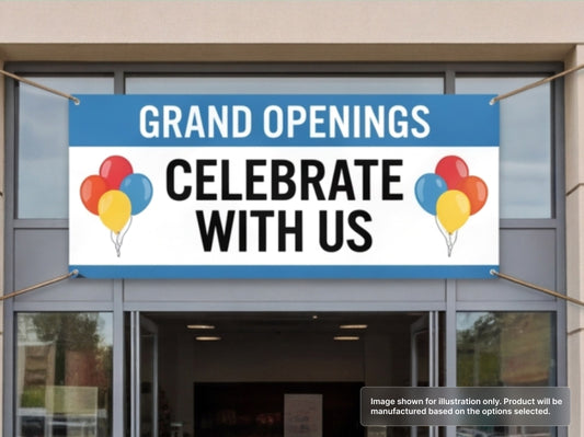 Custom Vinyl Banner for Grand Openings