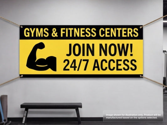 Custom Vinyl Banner for Gyms & Fitness Centers