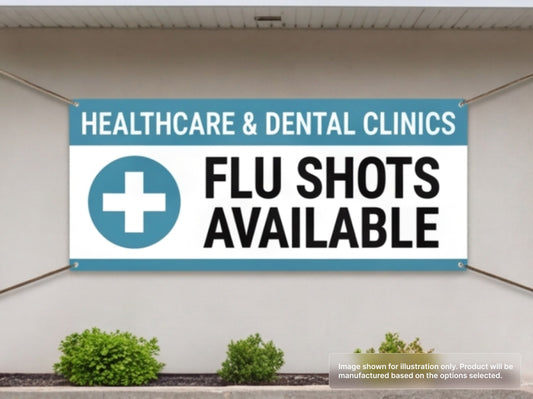 Custom Vinyl Banner for Healthcare & Dental Clinics