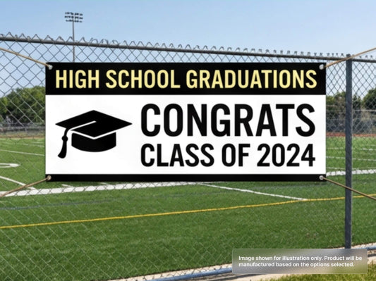 Custom Vinyl Banner for High School Graduation