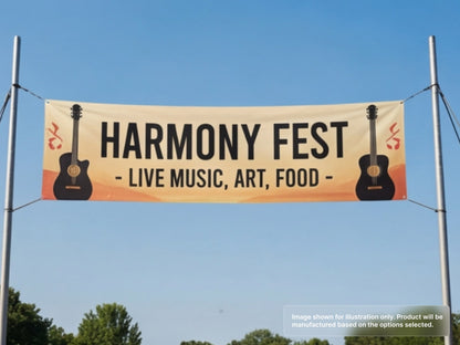 Custom Vinyl Banner for Music Festivals