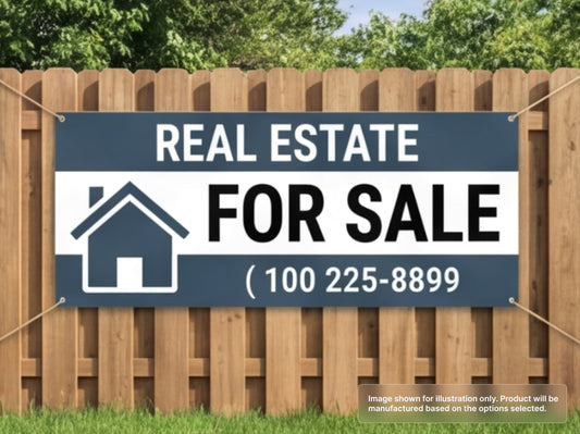 Custom Vinyl Banner for Real Estate