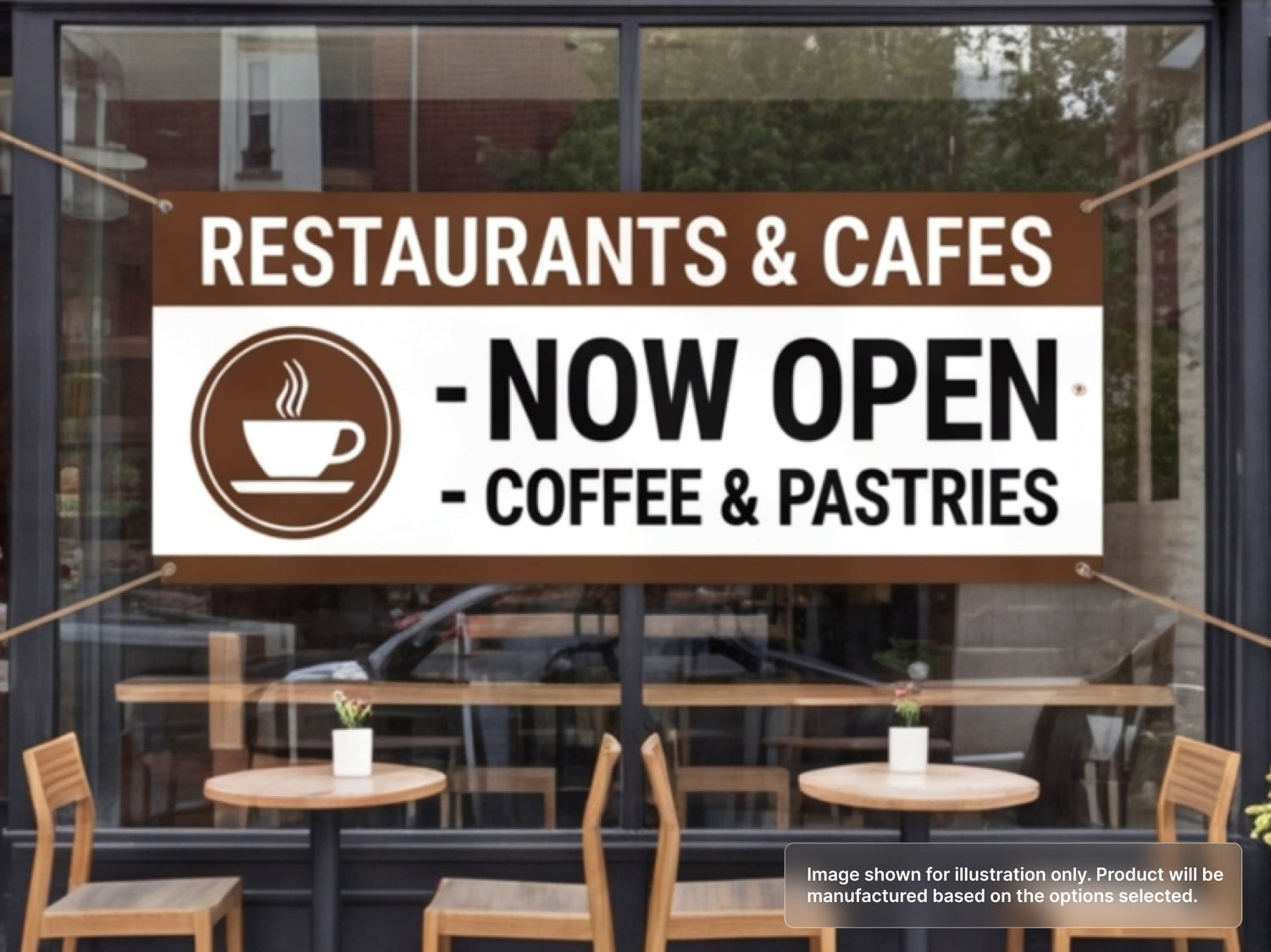 Custom Vinyl Banner for Restaurants & Cafes