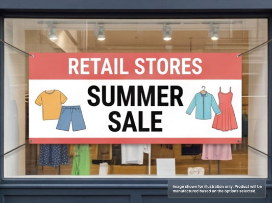 Custom Vinyl Banner for Retail Stores