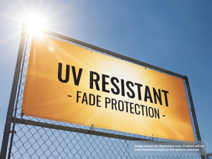 Custom Vinyl Banner with UV Resistant