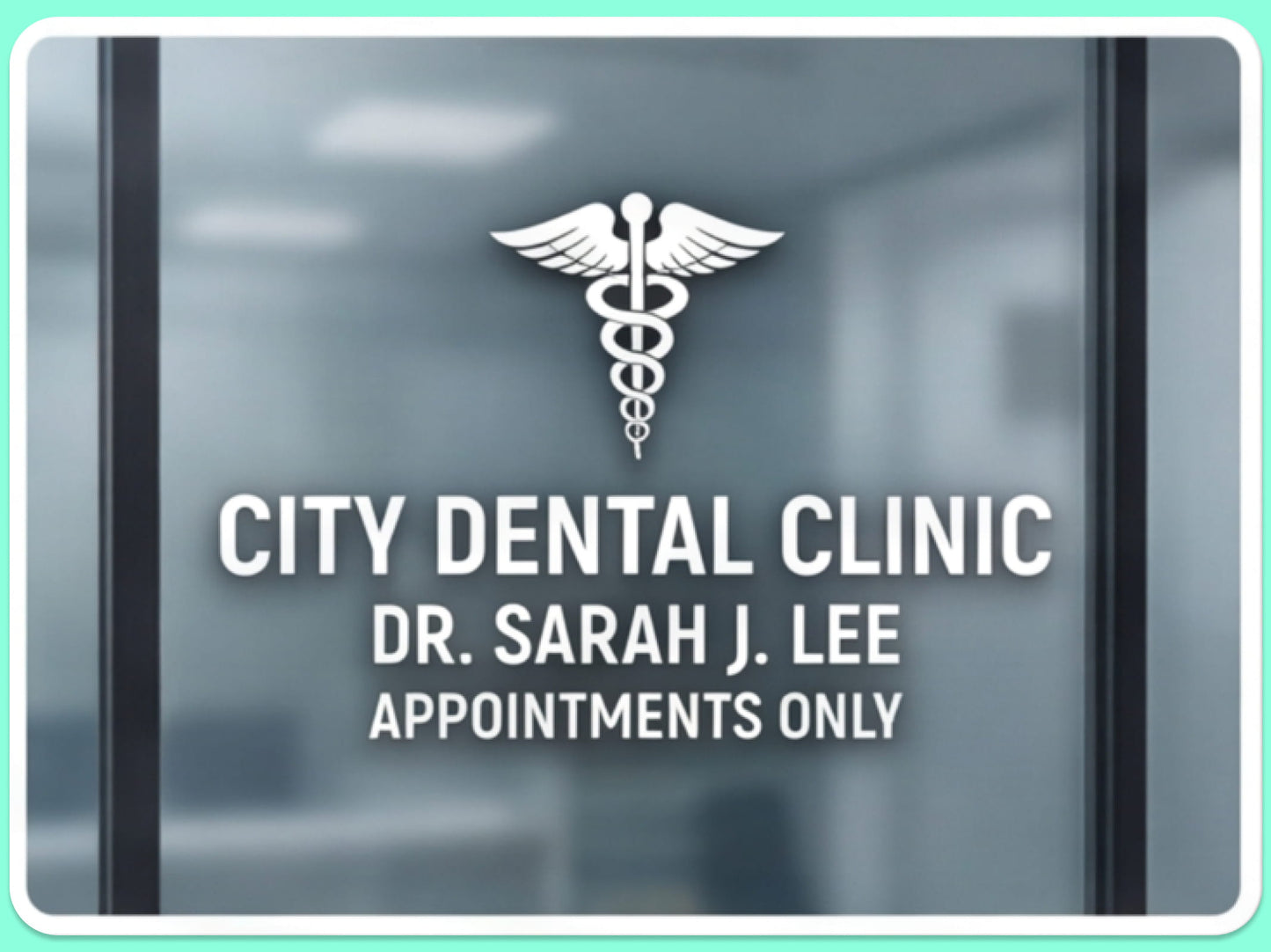 Custom Window Decals for Medical and Dental Clinics