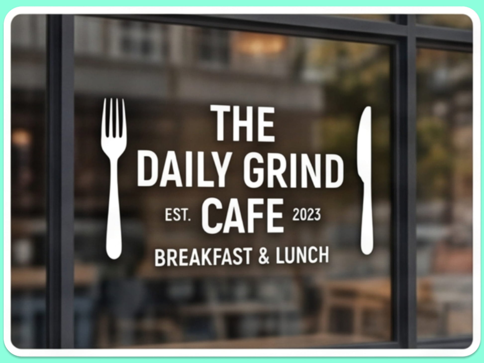 Custom Window Decals for Restaurants and Cafes
