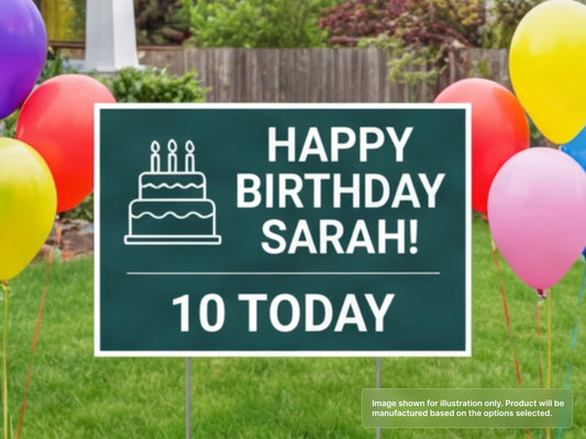 Custom Yard Signs for Birthdays