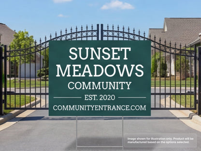 Custom Yard Signs for Community Entrance