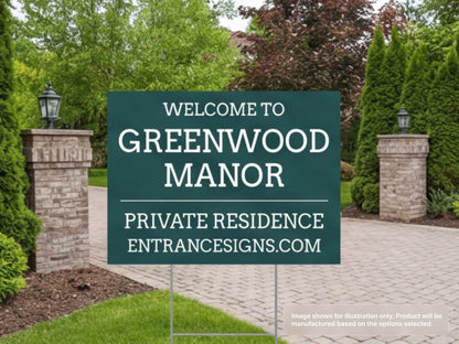 Custom Yard Signs for Entrance