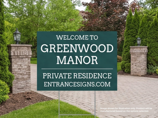 Custom Yard Signs for Entrance