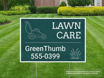 Custom Yard Signs for Landscaping and Lawn Care